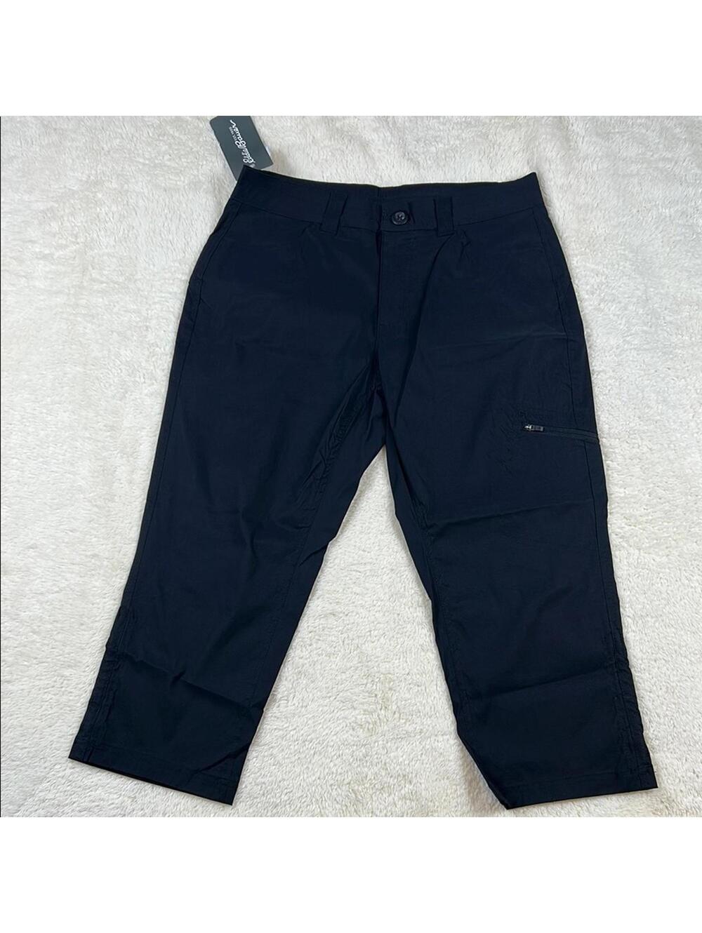 Eddie Bauer Women’s Black Capri Pants Size 6 Outdoor Travel Hiking Cropped